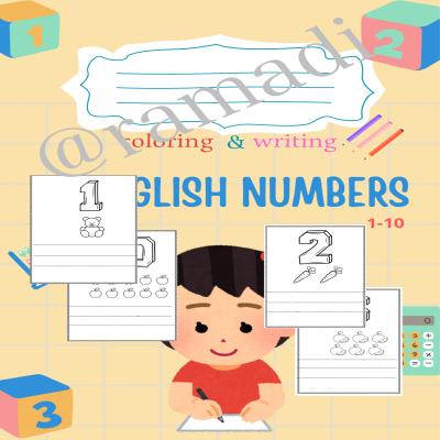 coloring number الارقام الانجليزية