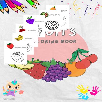 fruits coloring book
