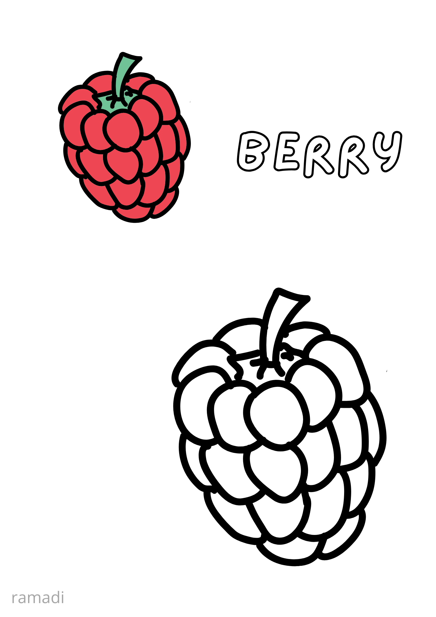 fruits coloring book